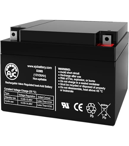Amazon.com: Mighty Max Battery 12V 26AH Replacement Battery for